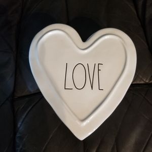 Rae Dunn- Heart glass accessory dish